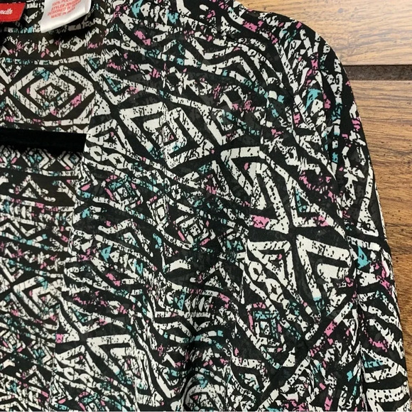 Panhandle multicolored open front long kimono style cover size s/m but is roomy - Picture 2 of 7